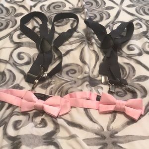 Kids suspenders and bow tie